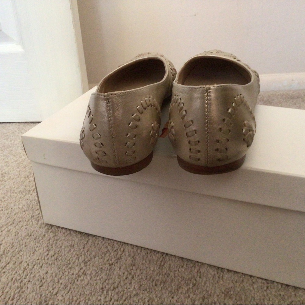 JACK ROGERS SLIM BALLET- PLATINUM- SIZE 8.5 - Picture 4 of 7